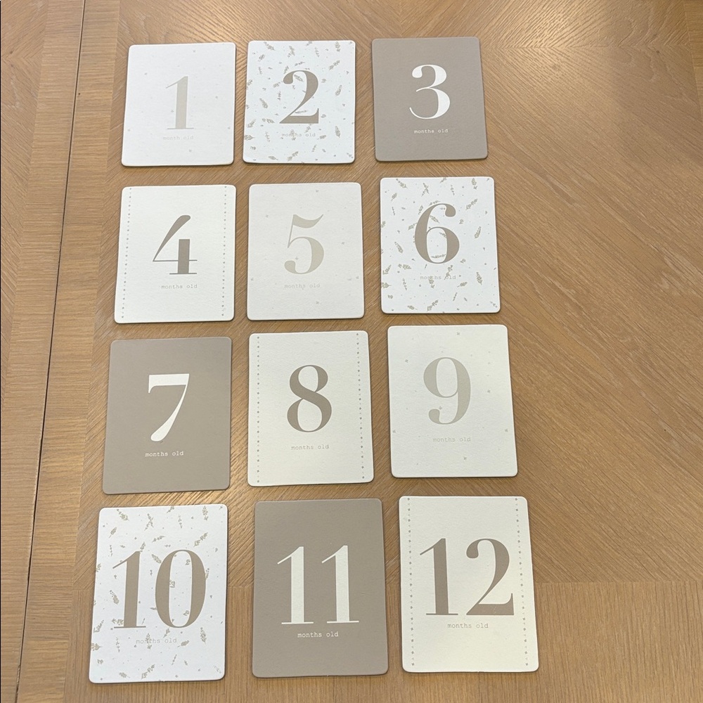 NEW Zara Home Baby Milestone Cards